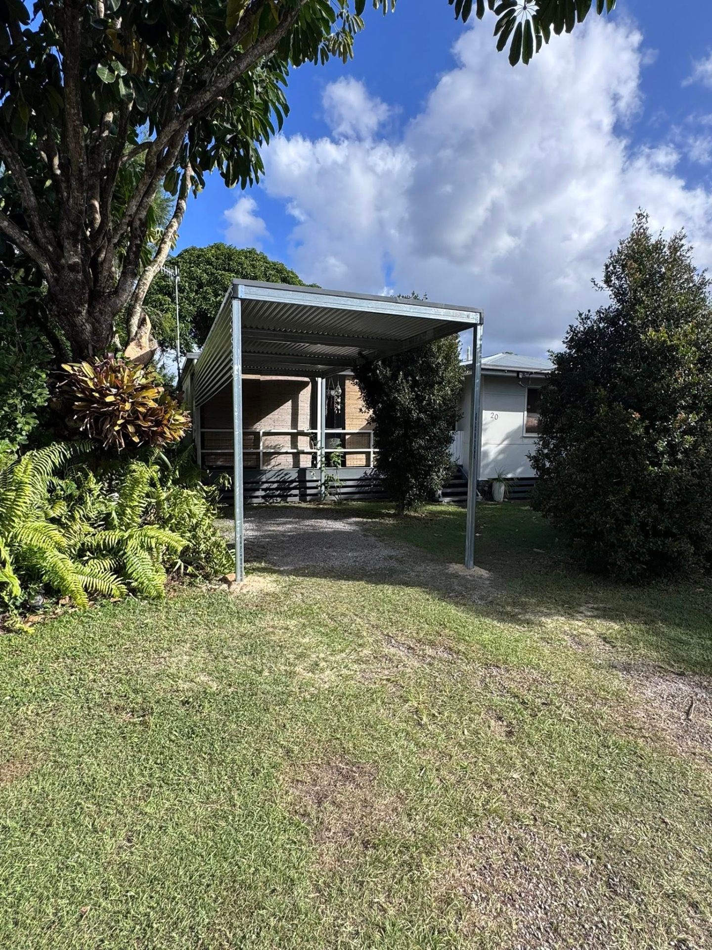 New galvanised carport install