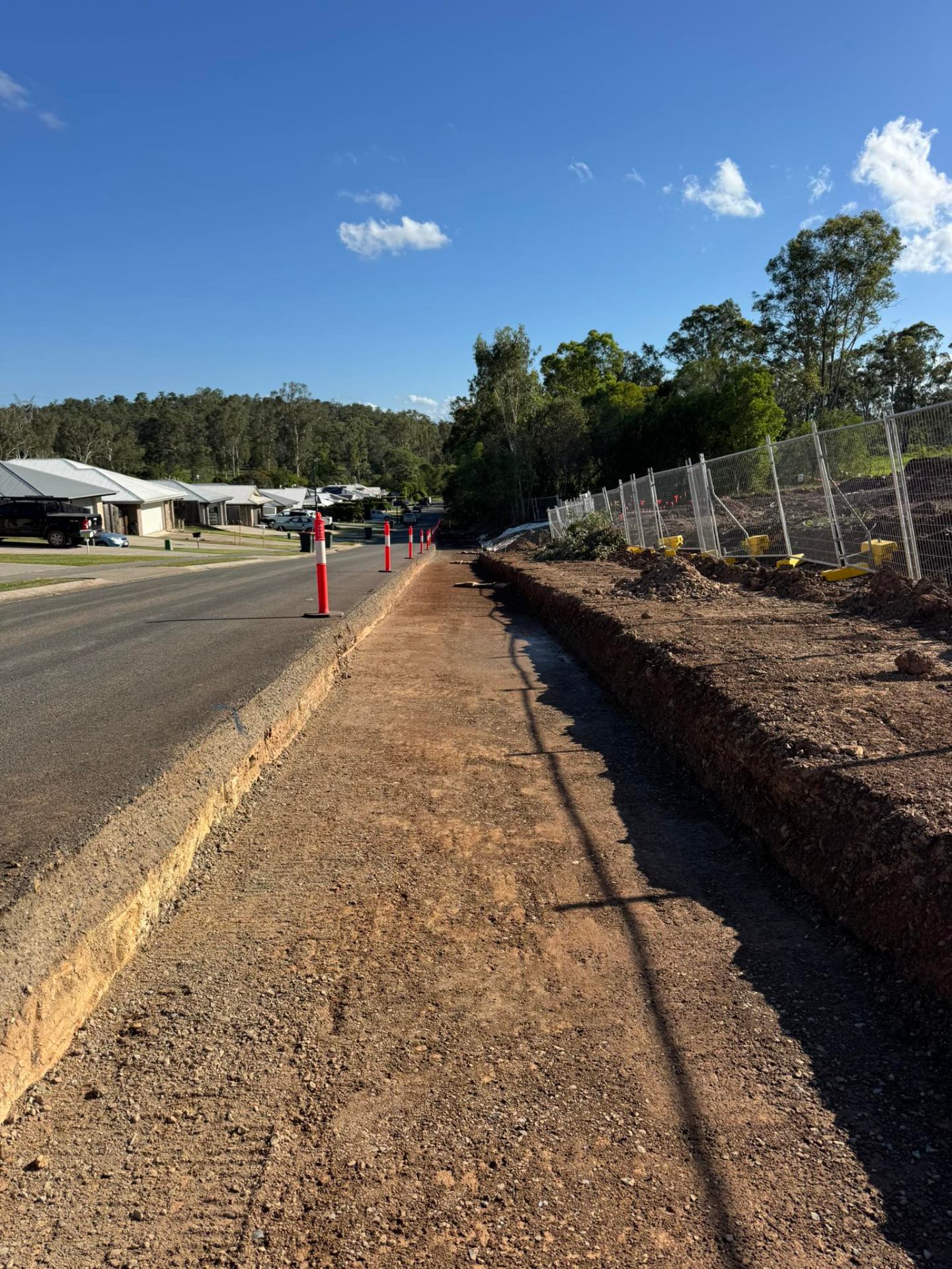 Roadside kerb excavation & subdivision works