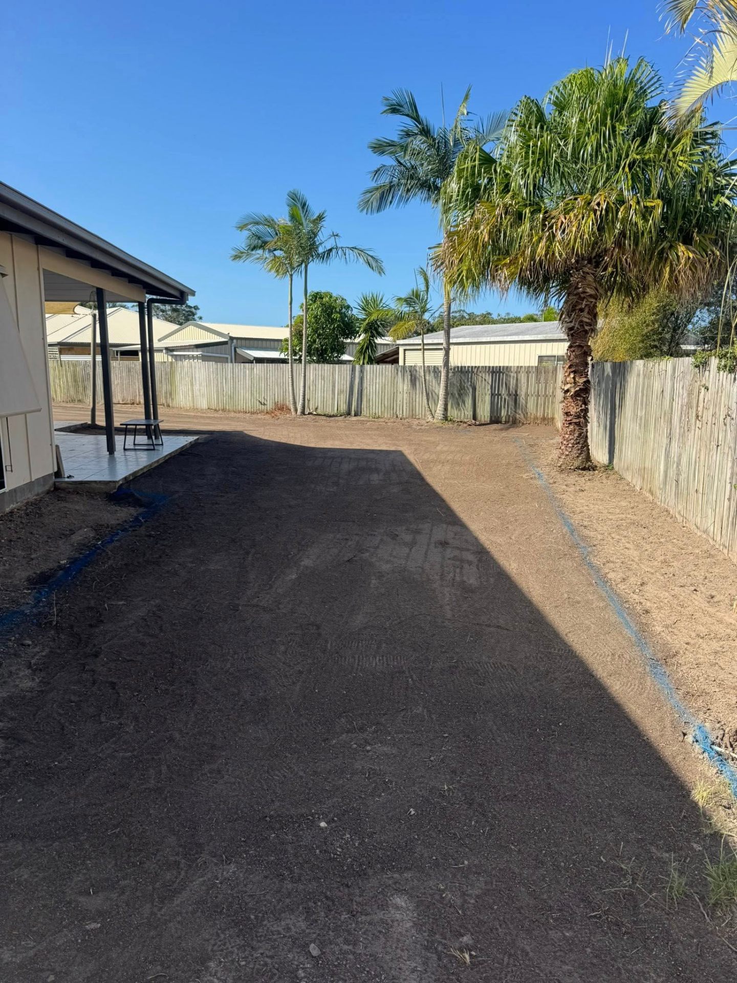 Side-of-house access prep & levelling
